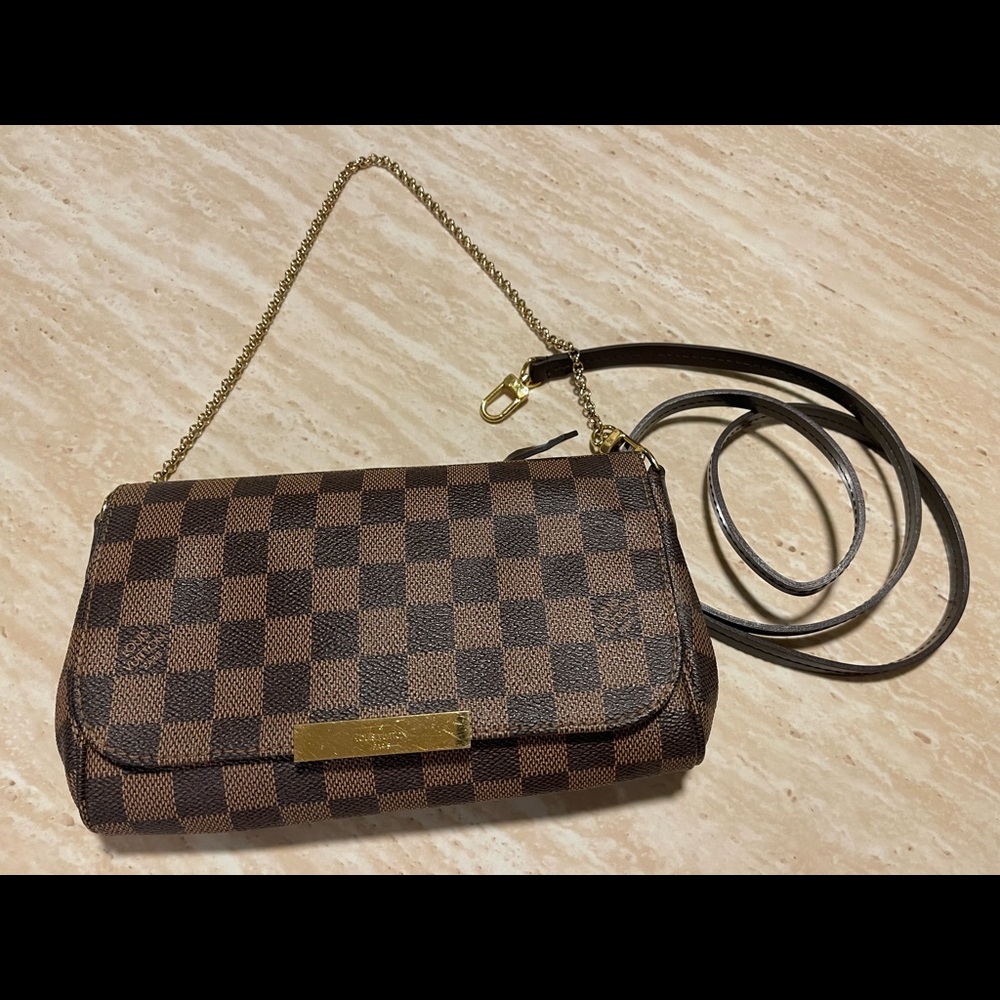 💖Louis Vuitton💖 LV Favorite PM checkerboard chain shoulder bag N41276